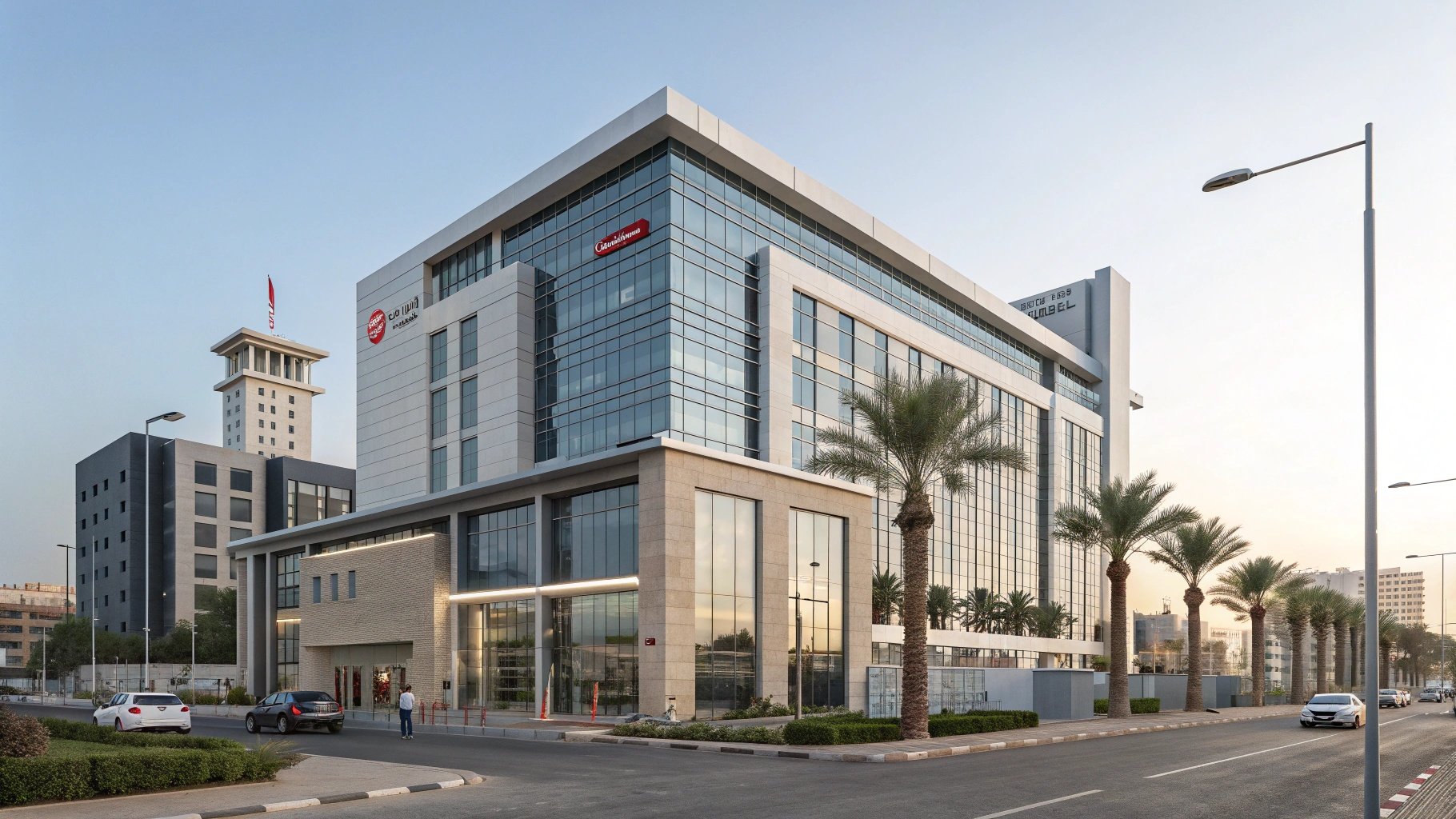 Bâtiment commercial moderne Maroc avec systèmes CVC DR MULTISERVICES